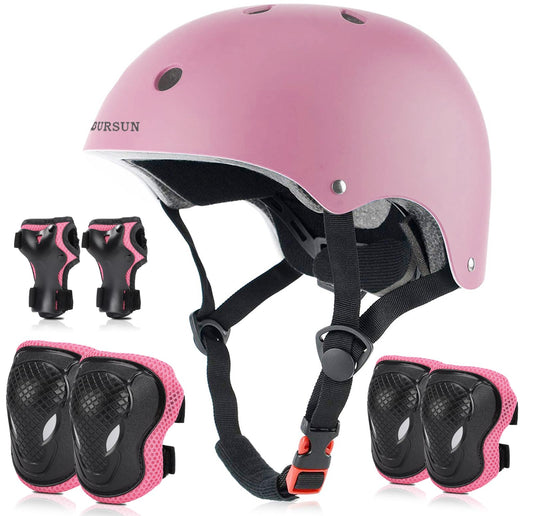BURSUN Children's Bicycle Helmet Children's Helmet Skater Helmet for Ages 2-16 Years Boys Girls, Children's Helmet for Bicycle Scooter Skateboard Scooter Roller Skating 