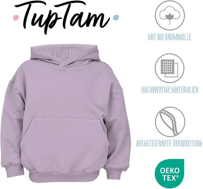 TupTam Unisex Boy's Girls' Hoodie Sweatshirt Organic Cotton