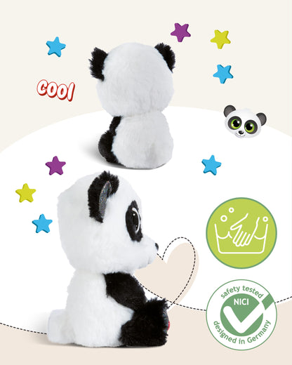 NICI GLUBSCHIS Lynx Lenzo 15cm - Dangling cuddly toy lynx with big glittery eyes - 49295 