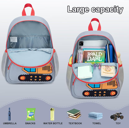 Kinderrucksack Jungen Kinder Rucksack Tagesrucksack Vorschulrucksack Kindergartentasche Schulrucksack für Schule Kita 38cm 3-8Y
