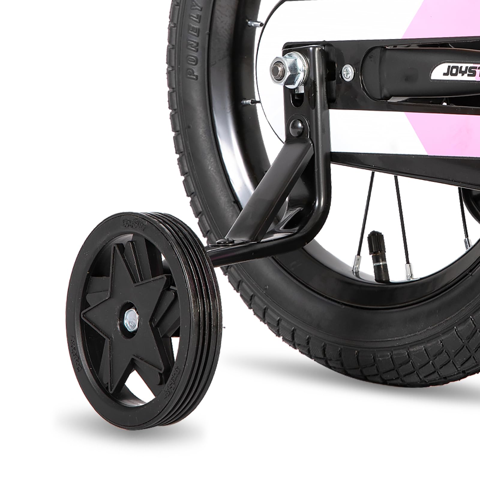 JOYSTAR Berry 12/14/16/20 Zoll Kinderfahrrad für 2-4 jährige Jungen & Mädchen, Jungenfahrrad mit Stützrädern,grün,rosa,weiß - Meloni2
