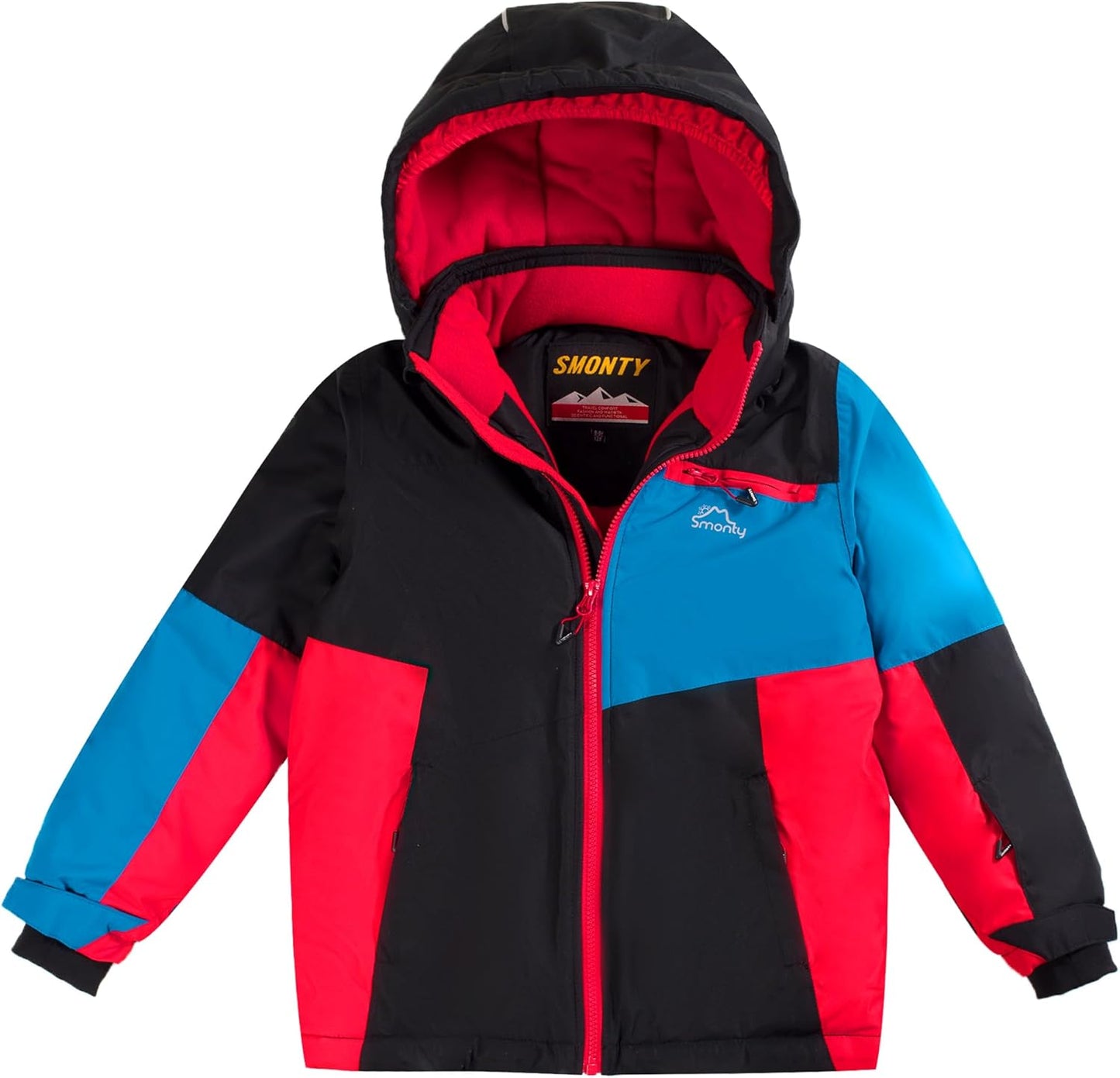 Kinder Schneeanzug für Jungen, Winter Skijacke und Hosen Set mit Kapuzenriemen, winddicht, wasserdicht, warmer Mantel