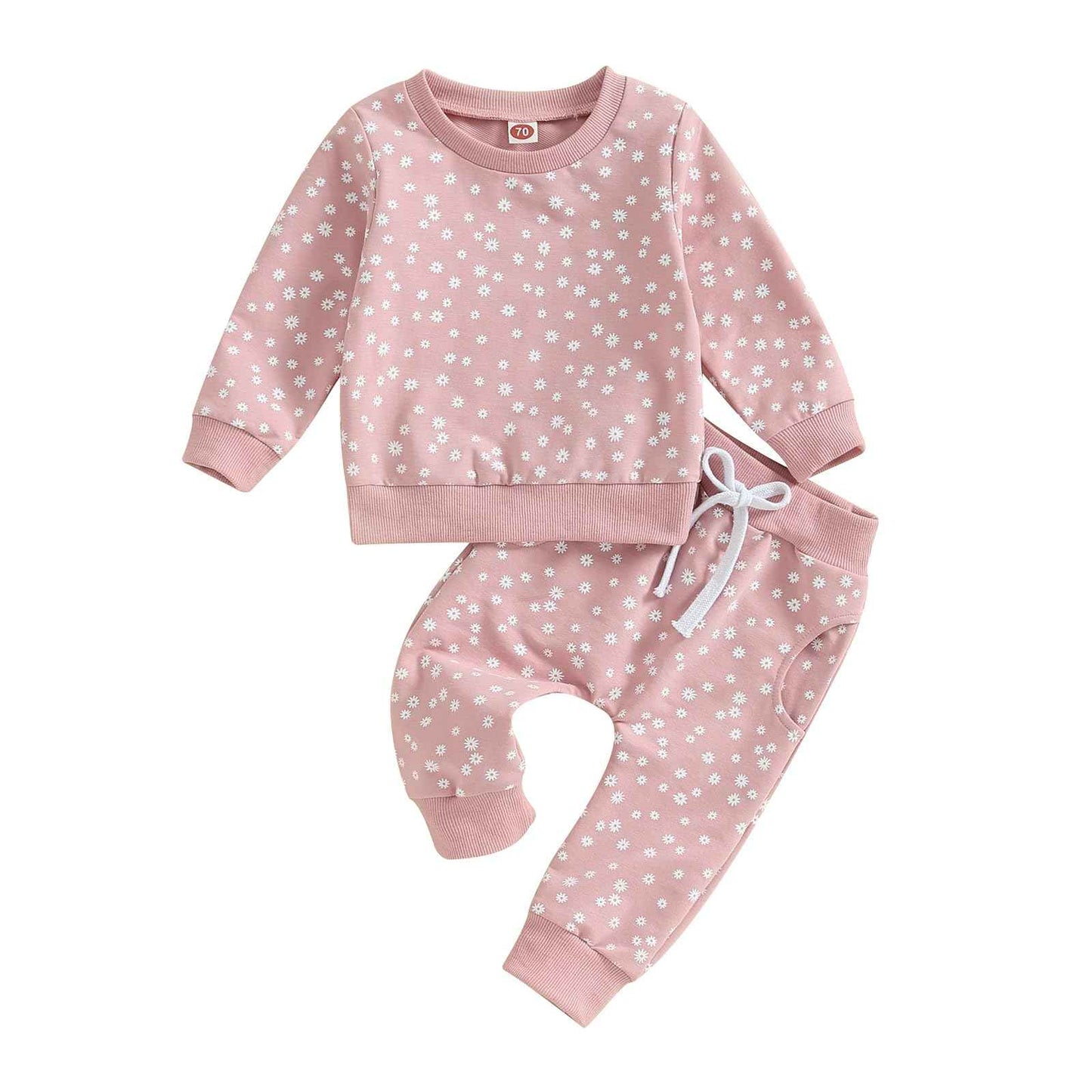Himllauen Baby Mädchen Kleidung Sweatshirt + Lange Hose Zweiteiler Babykleidung Set Kleinkind Outfits