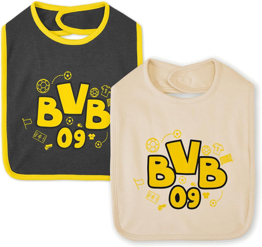 BVB BIBS (SET OF 2) - Chic and practical for little Borussia fans 