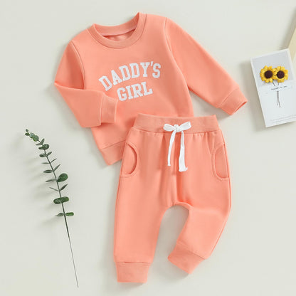Himllauen Baby Mädchen Kleidung Sweatshirt + Lange Hose Zweiteiler Babykleidung Set Kleinkind Outfits