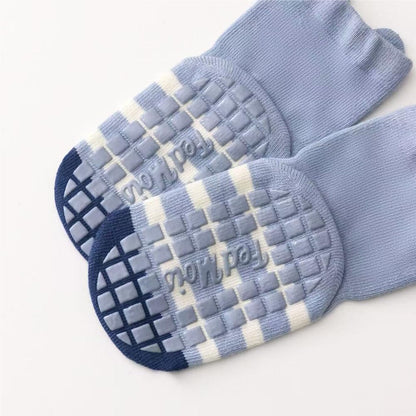 Pack of 5 Baby Toddler ABS Non-Slip Socks, Trainer Socks, Animal Motifs, Cotton
