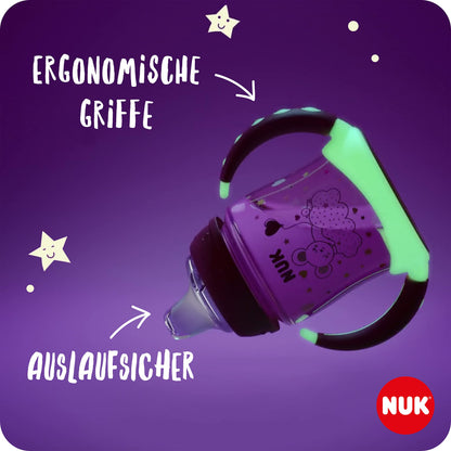 NUK First Choice+ Trinklernflasche | 6–18 Monate | 150 ml | Temperature Control Anzeige | Anti-Colic-Ventil | auslaufsichere Trinkschnabel | Ergonomische Griffe | BPA-frei | Disney Winnie Puuh blau - Meloni2