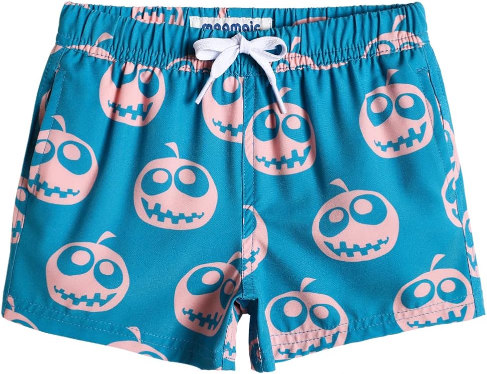 MaaMgic Jungens 4 Way Stretch Badehosen Schnelltrocknend Badeshorts mit Mesh-Futter Taschen und Verstellbarem Tunnelzug MEHRWEG