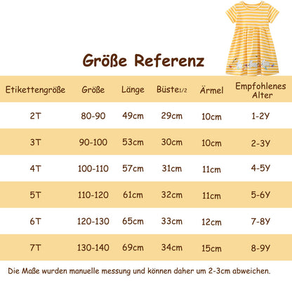 Dinopjs Kleider für Kleines Mädchen Kurzarm Kleid Cartoon-Stil Regenbogen Ozean Prinzessinnenkleid Dino Giraffe Osterhase Meerjungfrau Kinder Prinzessin Kostüm Tägliche Sommer Rock Ferienkleider