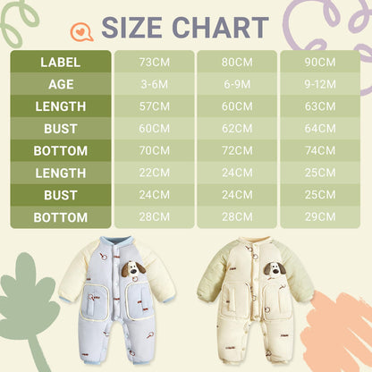 Baby Schneeanzug, weicher Strampler, Neugeborenen Winter Strampler, Herbst Winter Warm Overall, Winter Anzug für Kleinkinder, Mädchen, Jungen, 6-18 Monate