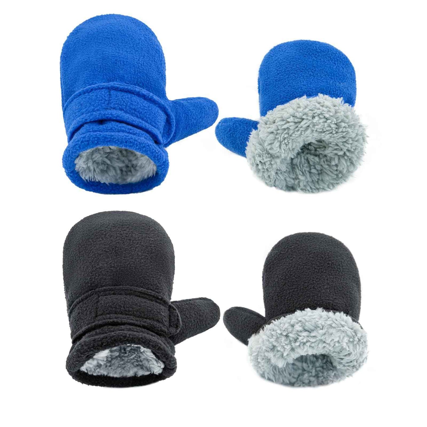 SEYUFN Baby Winter Gloves Fleece Lining Toddler Boys Warm Soft Baby Girls Adjustable Gloves Outdoor Gloves