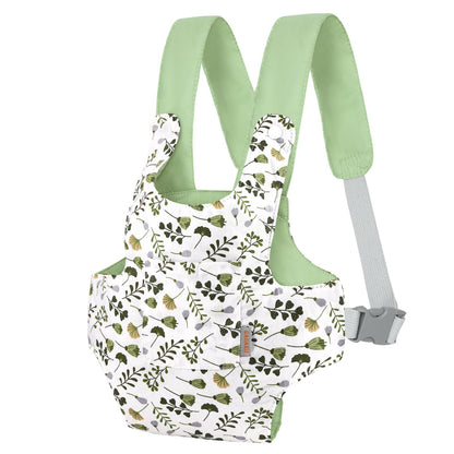 GAGAKU Puppentrage ab 3 Jahre Bauchtrage Babypuppen Zubehör Schultergurte Babytrage Puppe Kleinkind Puppentragetasche Stofftiertrage Kuscheltierträger - Rose - Kaninchengarten