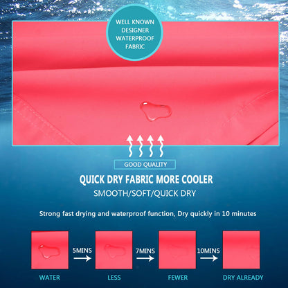 MEILONGER Badehose Jungen Badeshorts Schnelltrocknend Boardshorts mit Netzfutter Taschen und Verstellbarem Tunnelzug