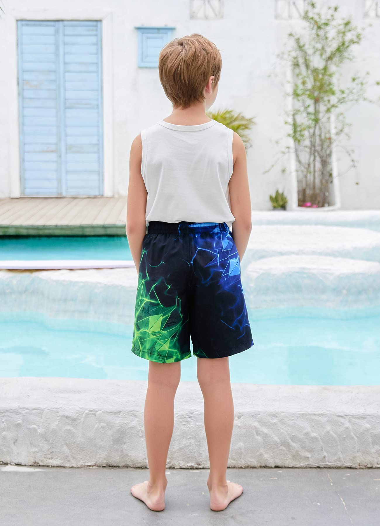 Fanient Badehose für Jungen lustige 3D Gedruckt Grafik Schnelltrocknend Beachwear Sport Laufen Badebekleidung Boardshorts