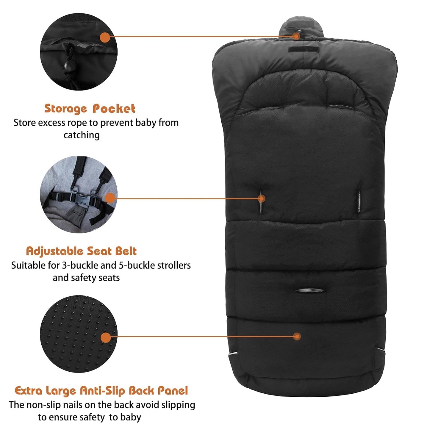 Fußsack Fusssack Footmuff Fußsäcke für Kinderwagen Buggy Universal Winter Baby