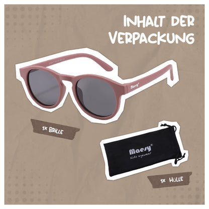 Maesy Faela Kindersonnenbrille für 3-6 Jahre - UV400 polarisierter Schutz - Flexibler und flexibler Rahmen - Sichere und bequeme Kindersonnenbrille für Kleinkinder