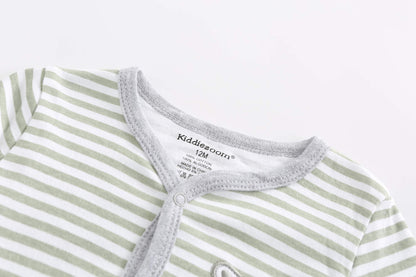 Kiddiezoom Baby-Jungen Mädchen Schlafstrampler, 3er Pack