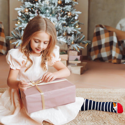 Mädchen Kniesocken Kindersocken: Overknee Strümpfe Lang gestreifte Kindersocken Tier Baumwollsocken Bunte gestreifte Socken Lustig ohne Naht Kniesocken Geschenk 2-12 Jahre 23-38 5 Paare