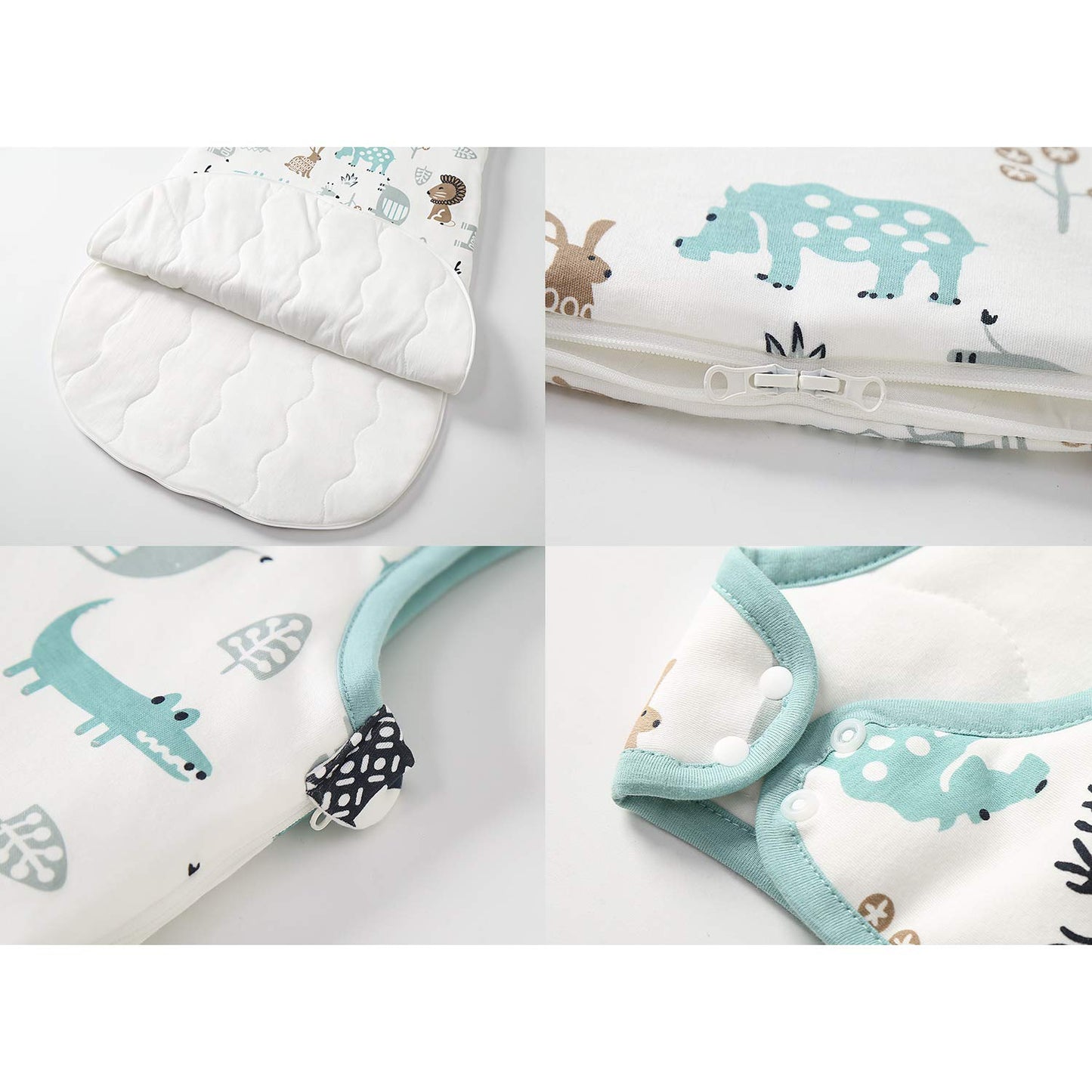 Baby Winter Sleeping Bag, Toddler Sleeping Bag, 2.5 Tog Sleeping Bag, 100% Cotton, Various Sizes from Newborn to 18 Months, All-Year-Round Sleeping Bag
