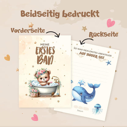 Meilensteinkarte Baby 48 Monatskarten für Jungen & Mädchen mit beschreibaren Rückseiten, Geschenk zur Geburt & Babyparty, Boho Meilensteine Erinnerungen festhalten, Von Pädagogen gestaltet