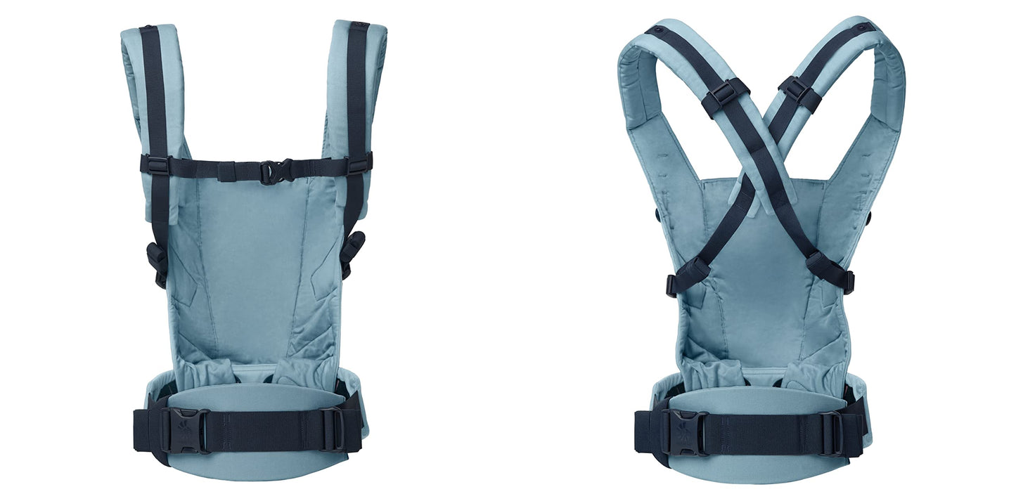 Ergobaby Adapt Babytrage für Neugeborene ab Geburt, 3-Positionen SoftFlex Mesh Ergonomische Babybauchtrage Rückentrage Baby-Tragetasche, Natural Beige, 1 Einheit