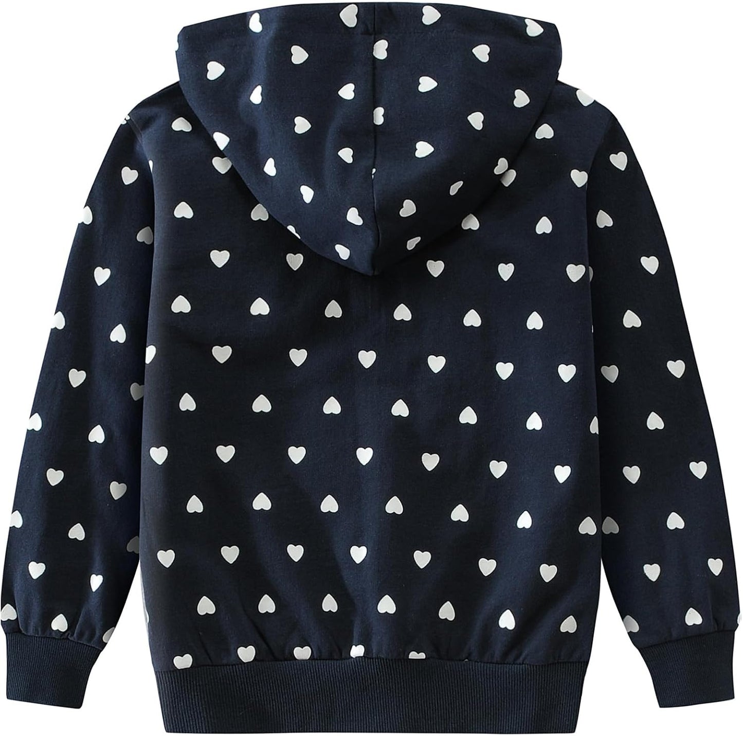 EULLA Children's Girls' Zip Up Hoodie Sweat Jacket Hooded Jacket Hooded Jacket Hoodie Long Sleeve Cotton Unicorn Pullover Hoodie Sweatshirt with Zip 92 98 104 110 116 122