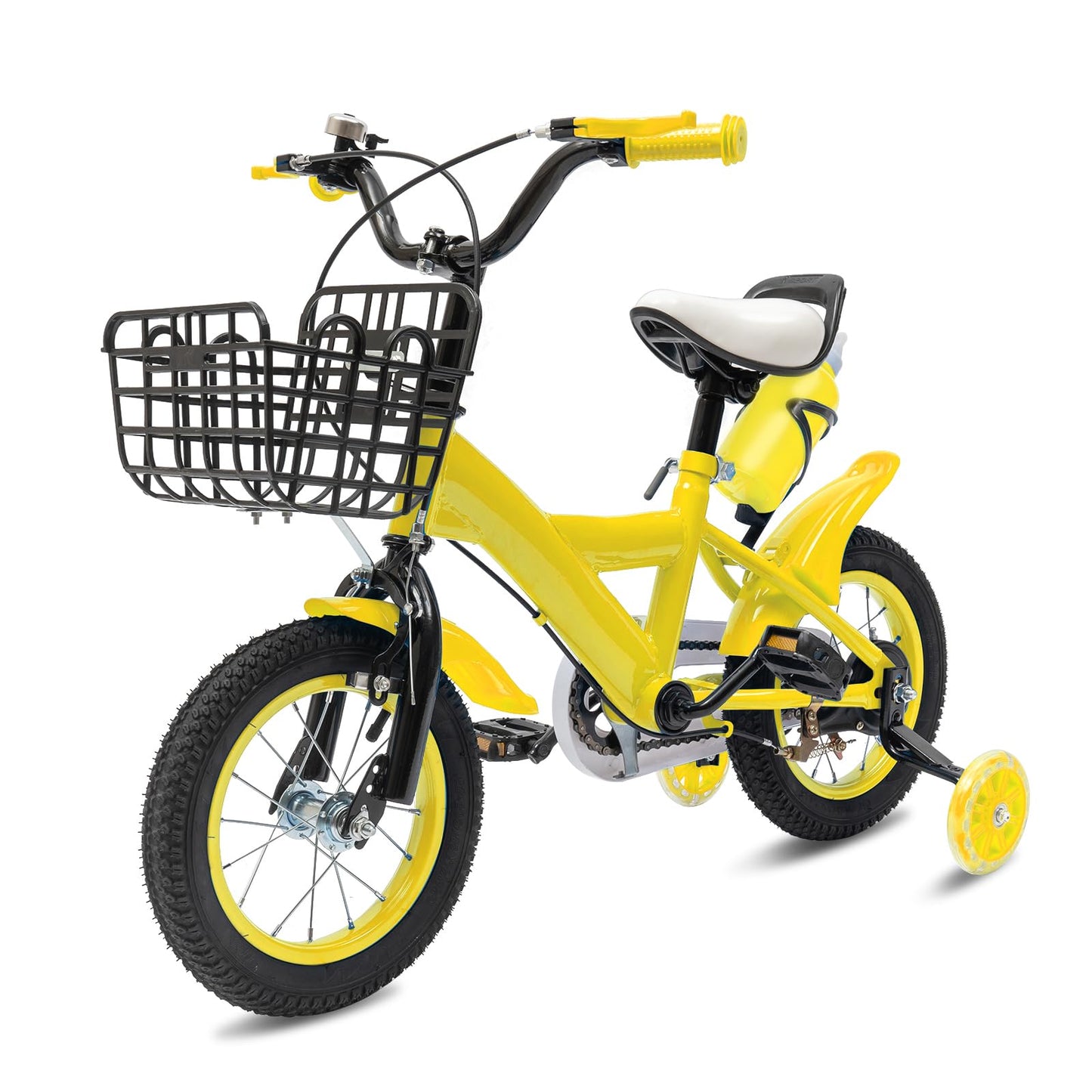 Charocean 12 Zoll Kinderfahrrad für ab 2-5 Jahre Jungen & Mädchen, Upgraded Kinder Fahrrad mit Stützrädern, Fahrrad für Kinder, HöHenverstellbar Kinderfahrräder für Schulung Outdoor Reiten - Meloni2