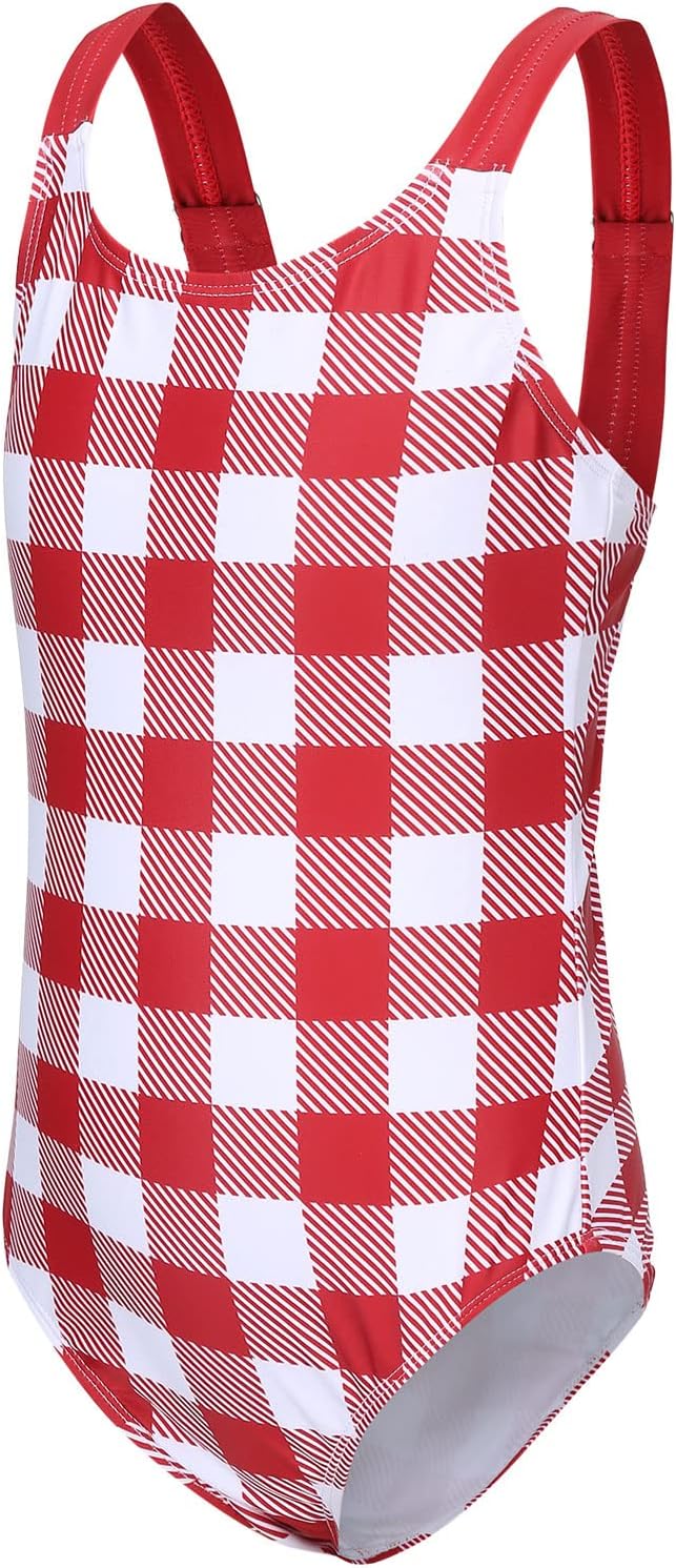 Swimsuit Girls Children One-Piece Swimwear Girls Teenagers Hawaii Elastic Wide Straps Swimsuit 110-164 / 6-16 Years