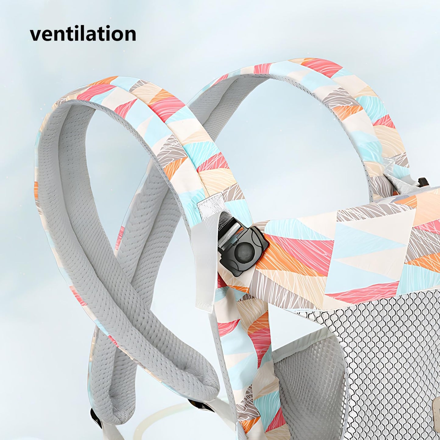 Baby Tragetuch, Multifunktional Baby Carrier, Ergonomische Verstellbar Atmungsaktiv Rückentrage, 4-in-1 Baby Bauchtrage Für Babys Von 0-36 Monaten, A