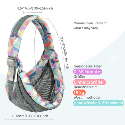 Baby carrier for newborns from birth, ergonomic, child carrier, adjustable baby carrier, suitable for babies from 3 to 36 months, easy to put on, ideal for hands-free parenting 