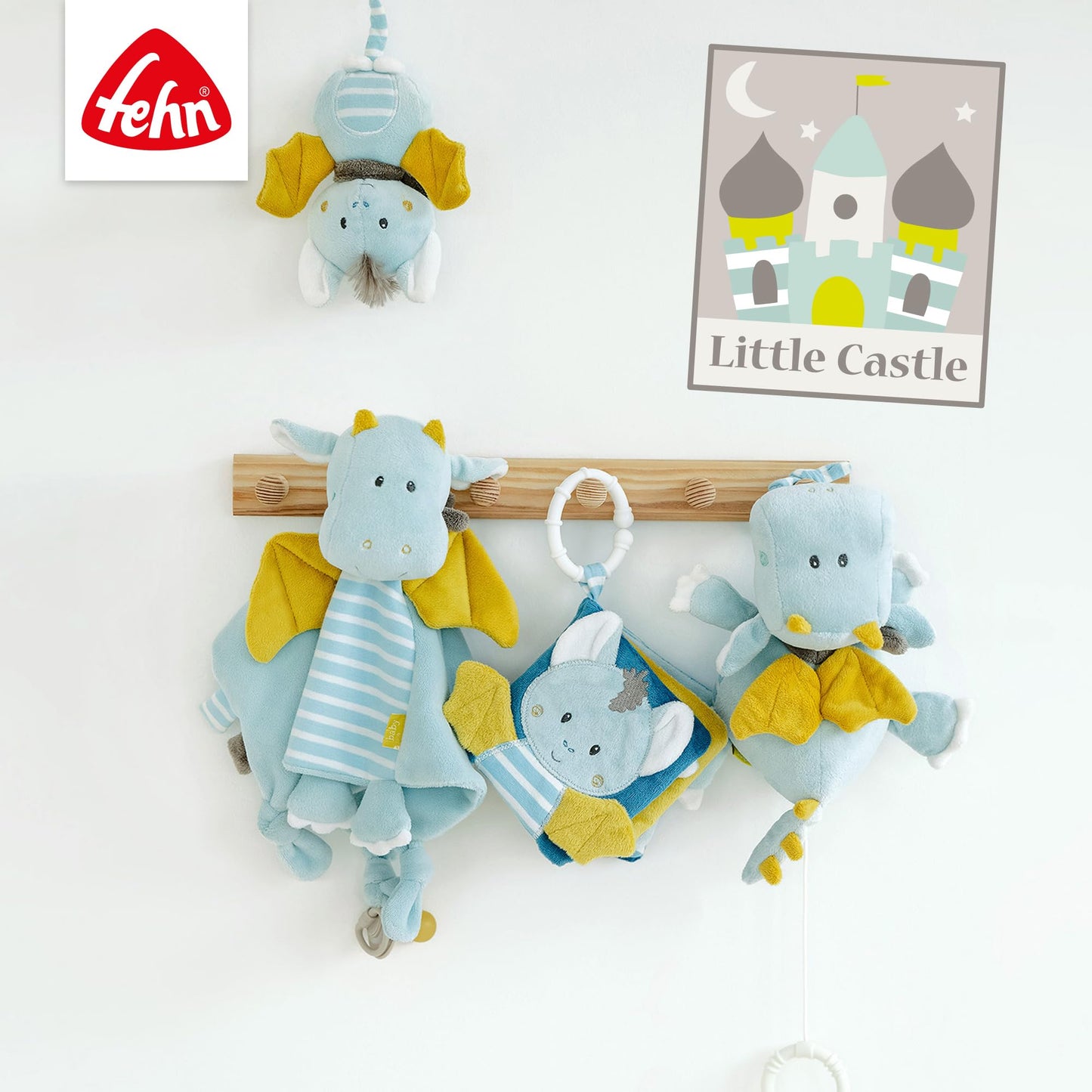 Fehn Waschlappen Lama - Waschhandschuh mit Tiermotiv - Badewannenspielzeug für fröhlichen Badespaß - Babywaschlappen für die Badewanne - weicher Handtuchfrottee für Babys und Kinder ab 0+ Monaten