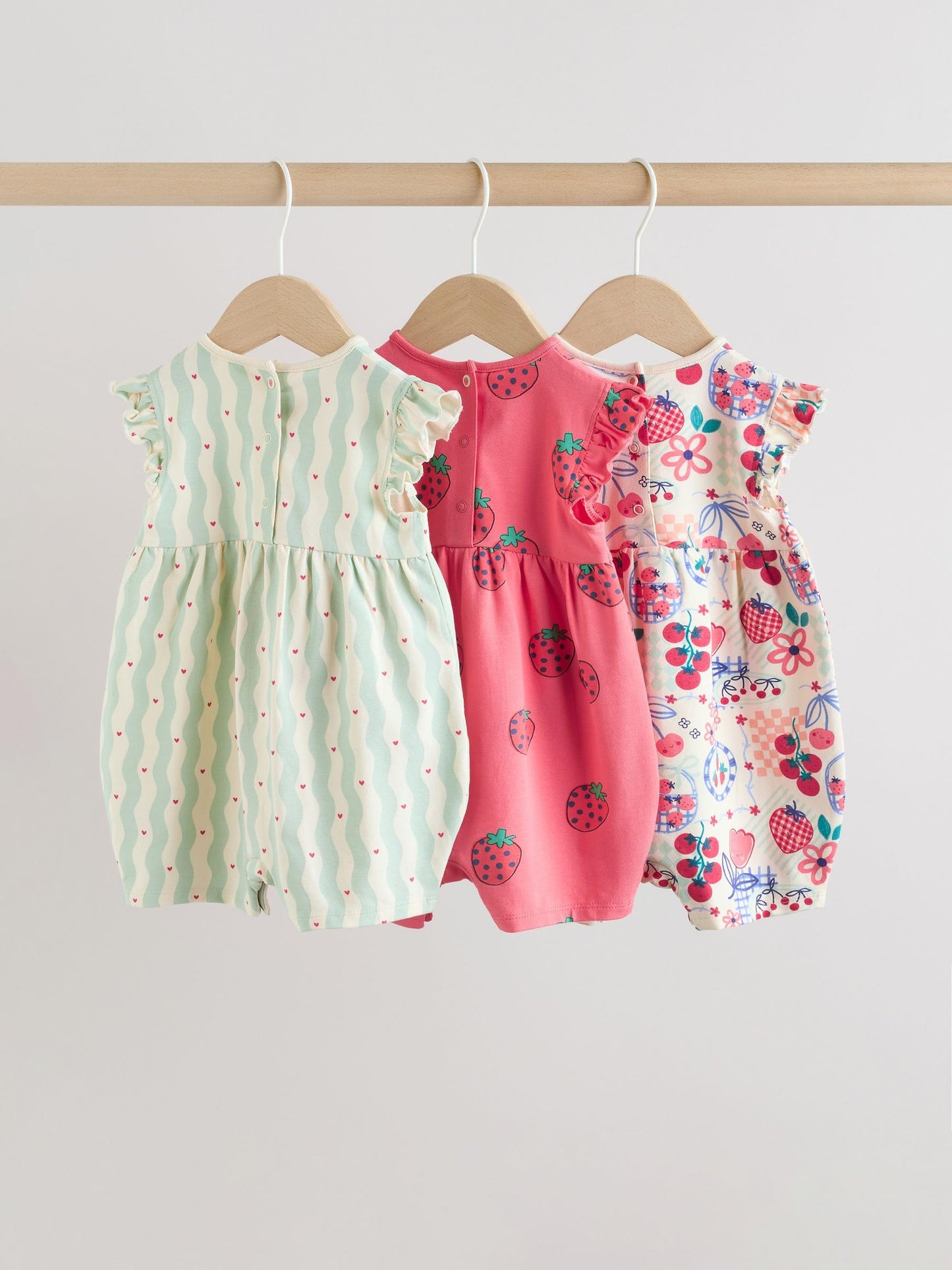 NEXT Baby Mädchen Strampelanzüge im 3er-Pack