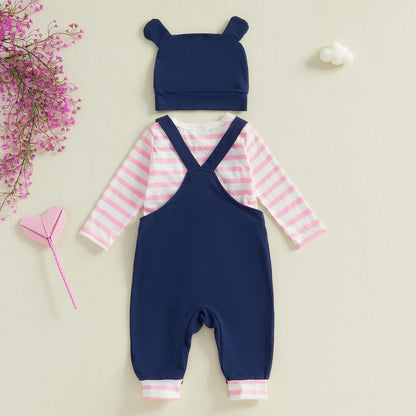 Baby Jungen Kleidung Strampler Latzhose Set Kleidung Sets für Jungen Baby Set Neugeborenes Geschenk