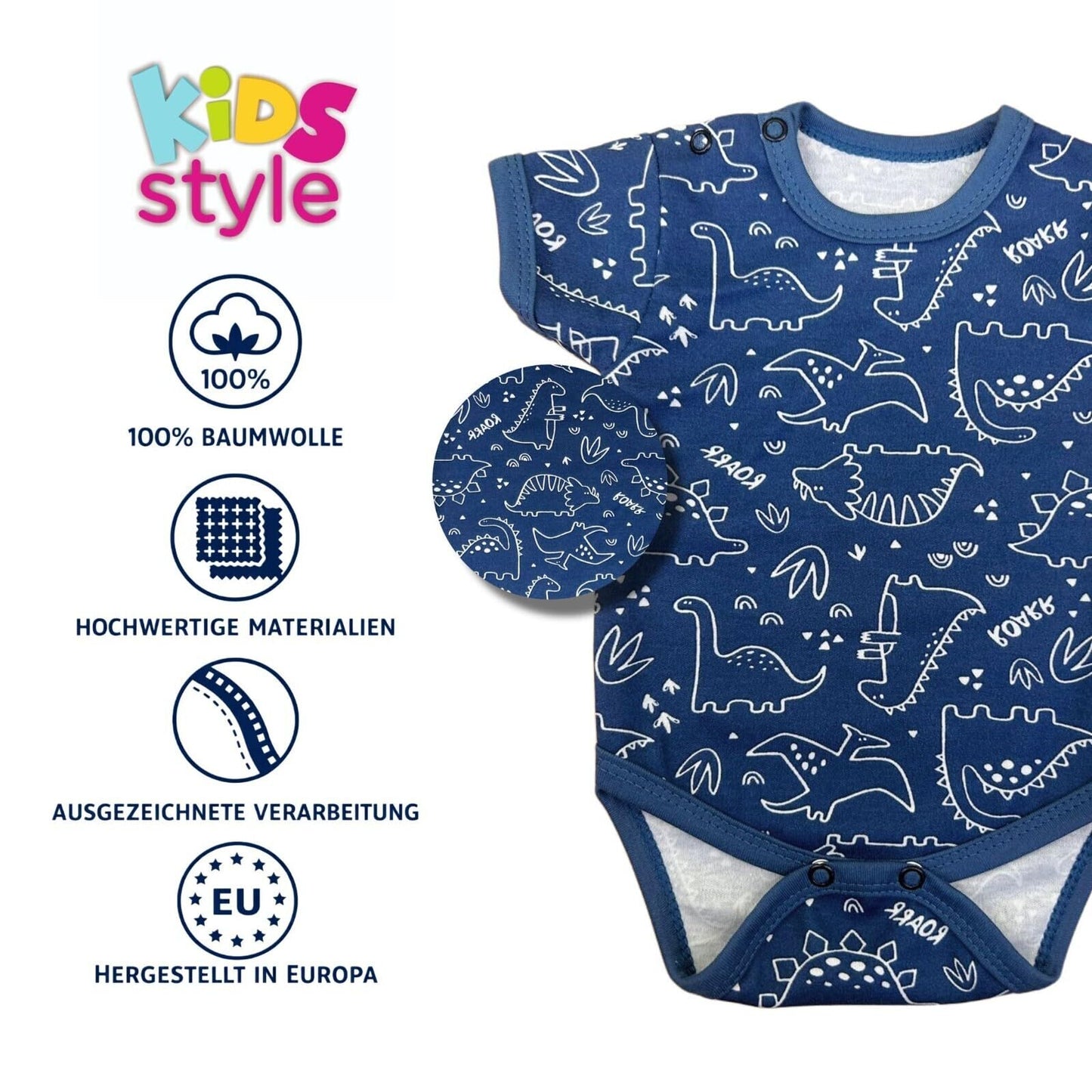 Baby Jungen Kurzarmbody Reine Baumwolle Body Set