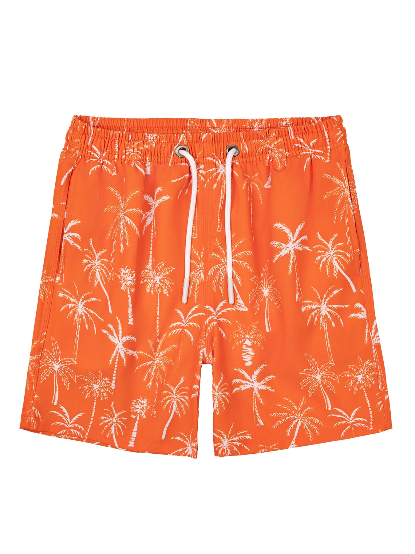 CALBOUNT Boys' Swimming Shorts Printed Quick Dry Swim Shorts with Inner Shorts 