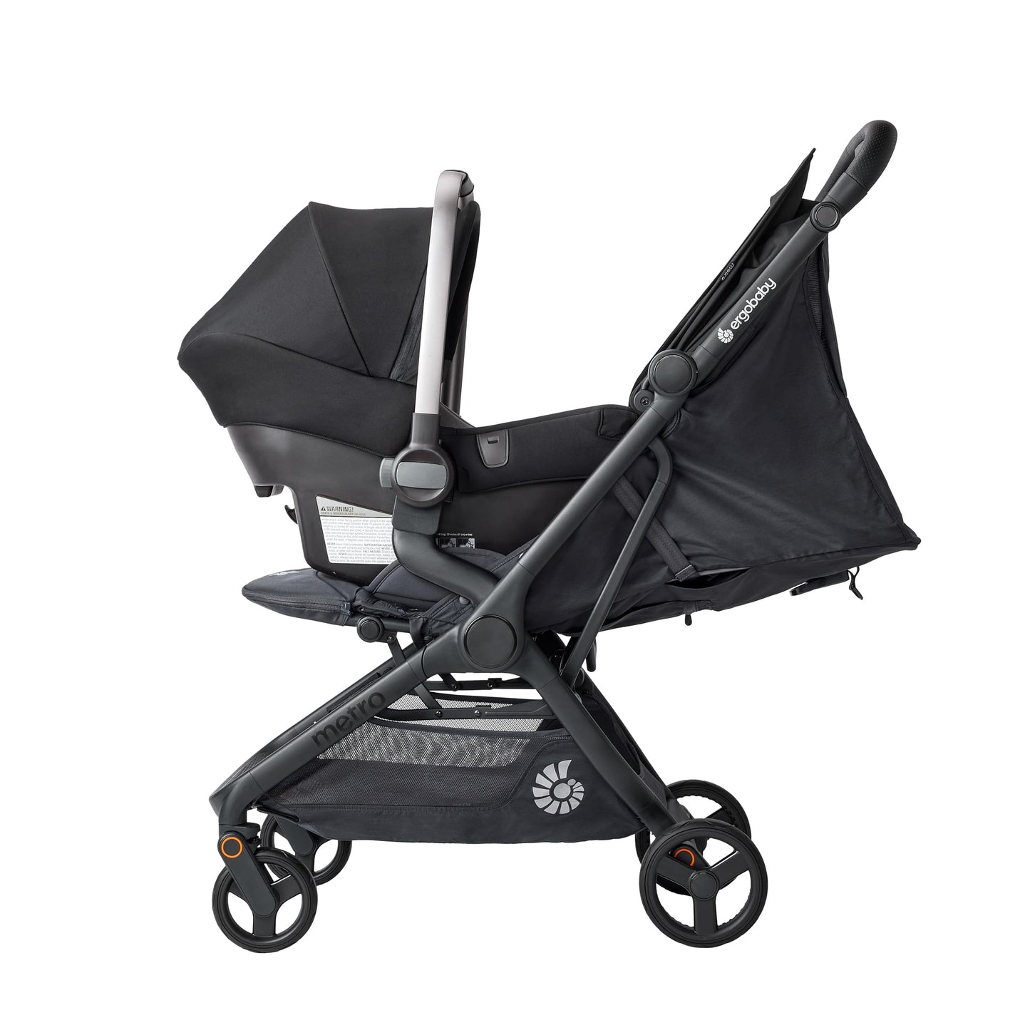 Ergobaby Metro3 Kinderwagen Buggy mit Liegefunktion, Baby-Buggy ab Geburt bis 22kg (0-4 Jahre), Zusammenklappbar und Autositz Kompatibel, höhenverstellbarer Griff, ergonomischer Sitz, Graphite Grey