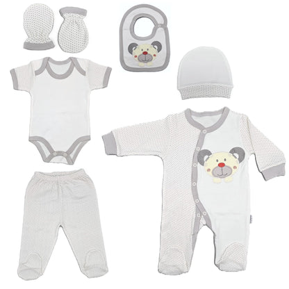 Newborn Baby Gift Set 100% Natural Cotton First Equipment Unisex Clothing Gift Set Baby Equipment for Babies 0-4 Months, koala