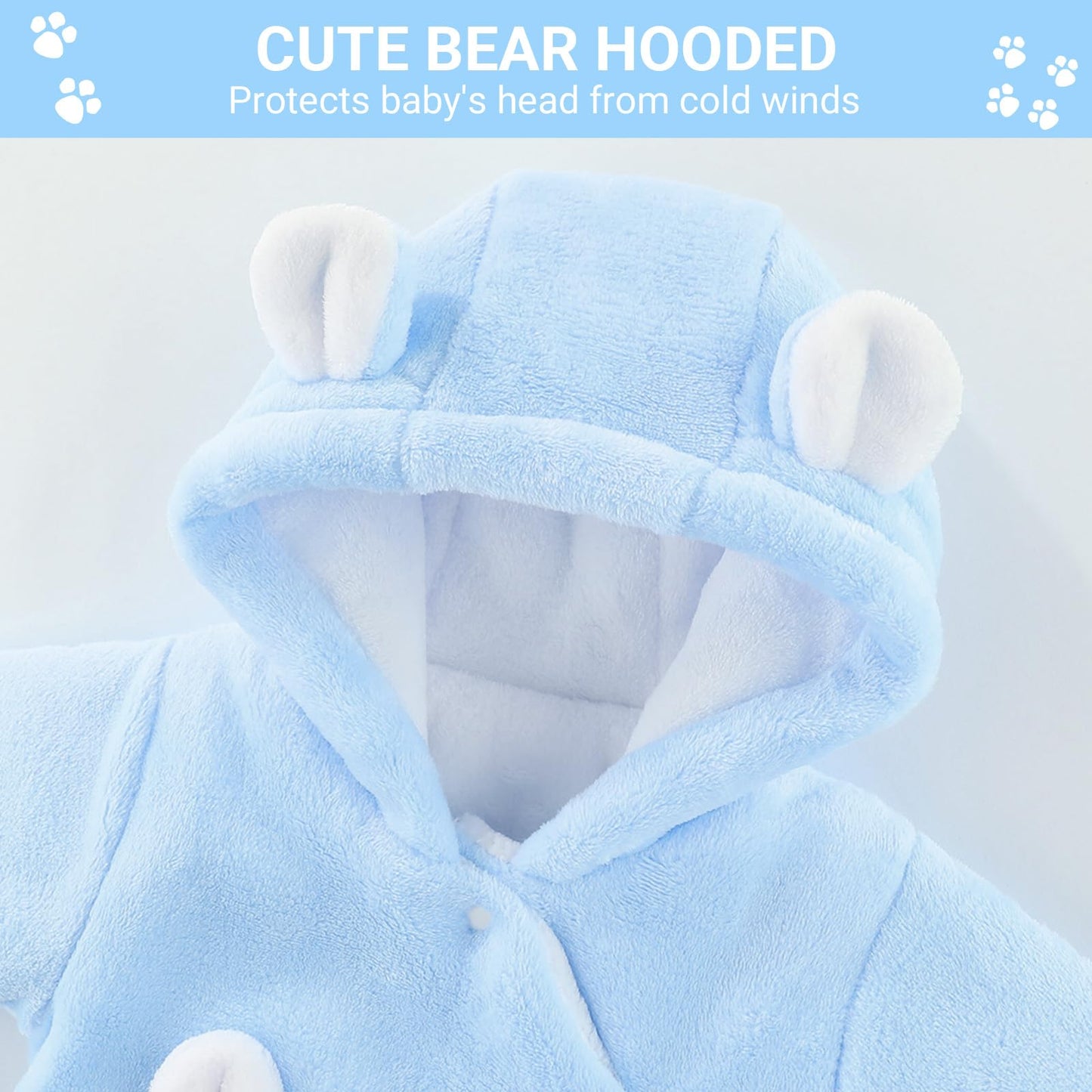 Baby Overalls Winter Schneeanzug Baby Flanell Wärmer Winter Overalls Overall für Jungen Mädchen