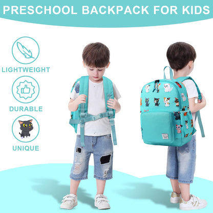 Rucksack für Mädchen, 4-6 Jahre, Schulrucksack mit Seitentaschen und Brustgurt, 127-Einhorn, one size, Niedlich