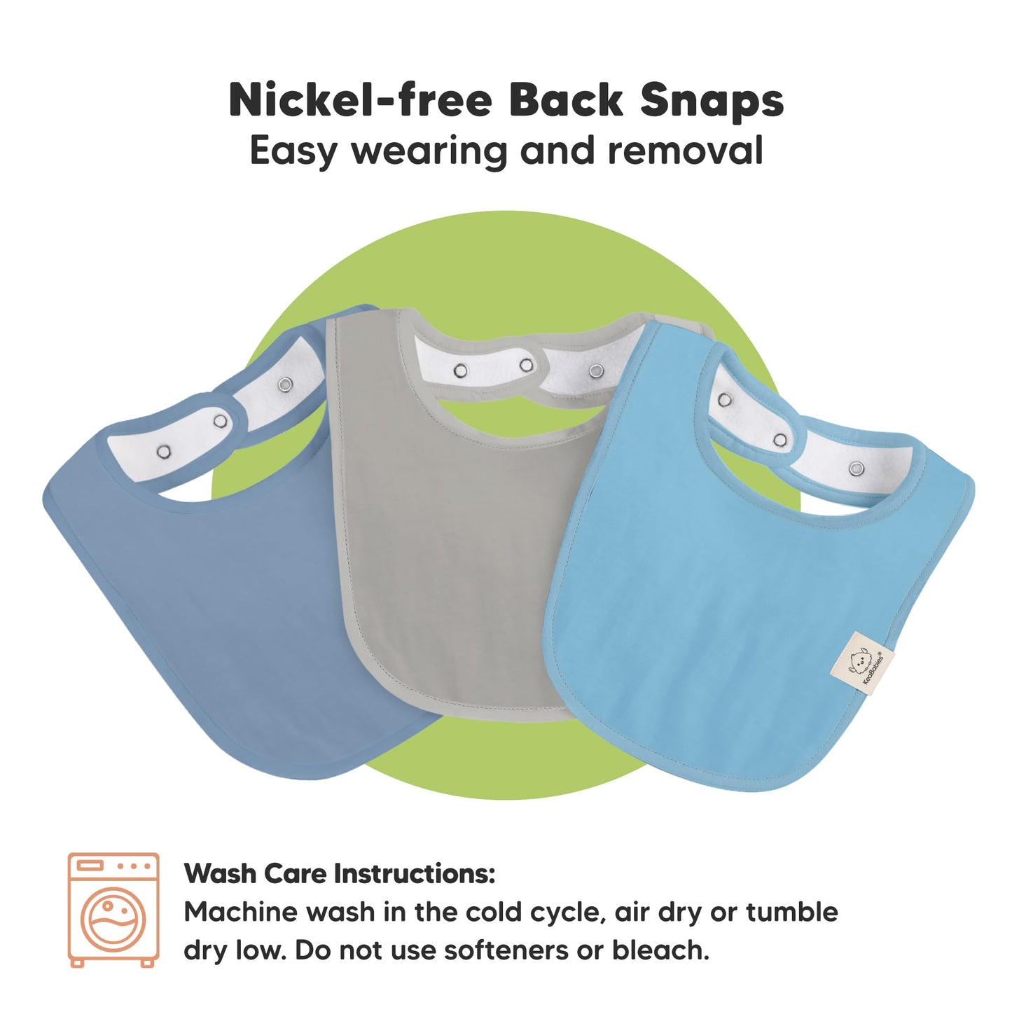 Baby Bibs for Boys &amp; Girls - 8-Pack Organic Cotton Teething Bibs - Baby Bibs for Girls &amp; Boys - Large Bibs for Infants, Toddlers (Wilderness) 