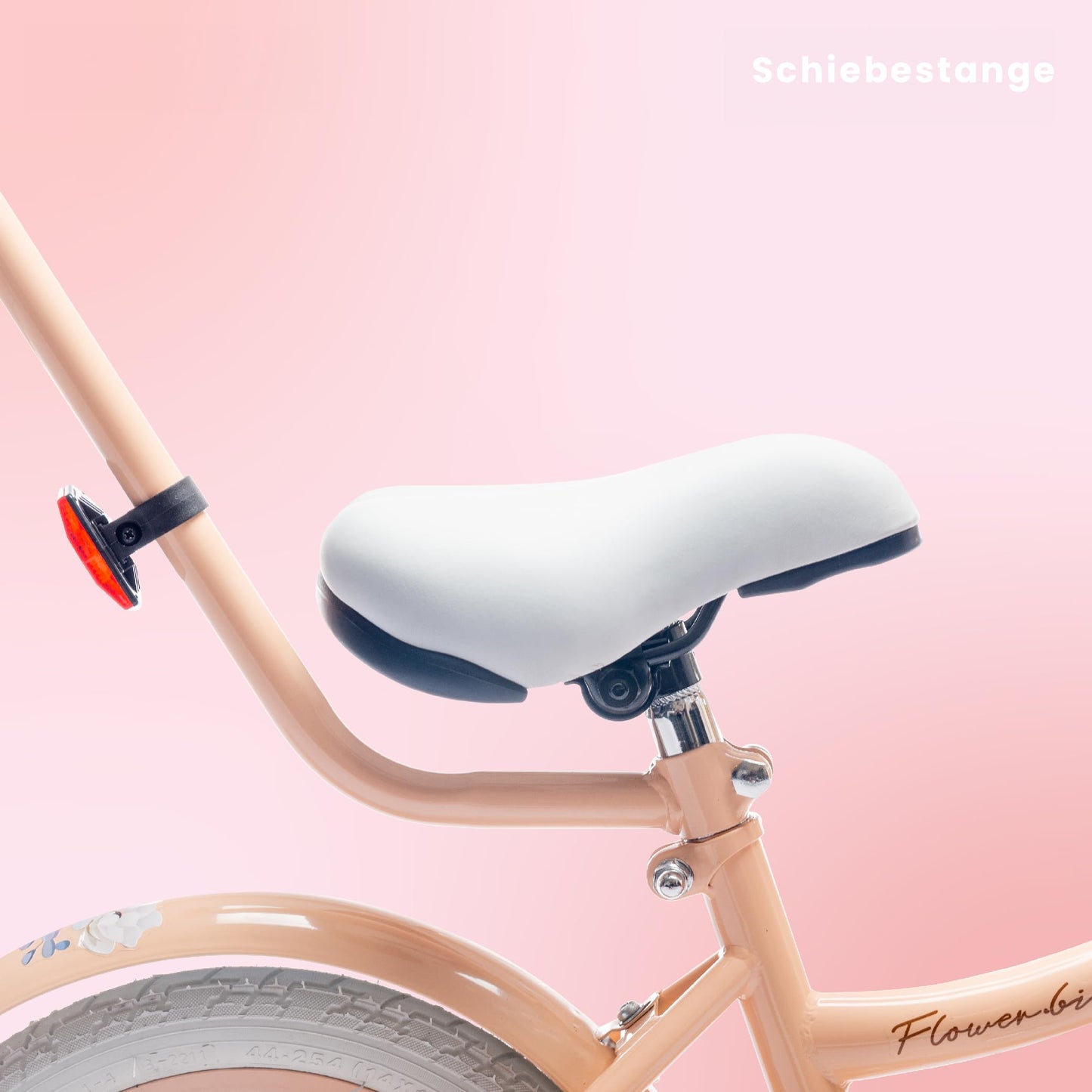 sun baby Mädchenfahrrad Flower Bike Radgröße zur Auswahl, mit Abnehmbarer Schubstange, Kinderfahrrad für Mädchen von 2 bis 6 Jahre