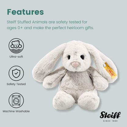 Steiff Soft Cuddly Friends Hoppie Rabbit, light grey [RAB2] 