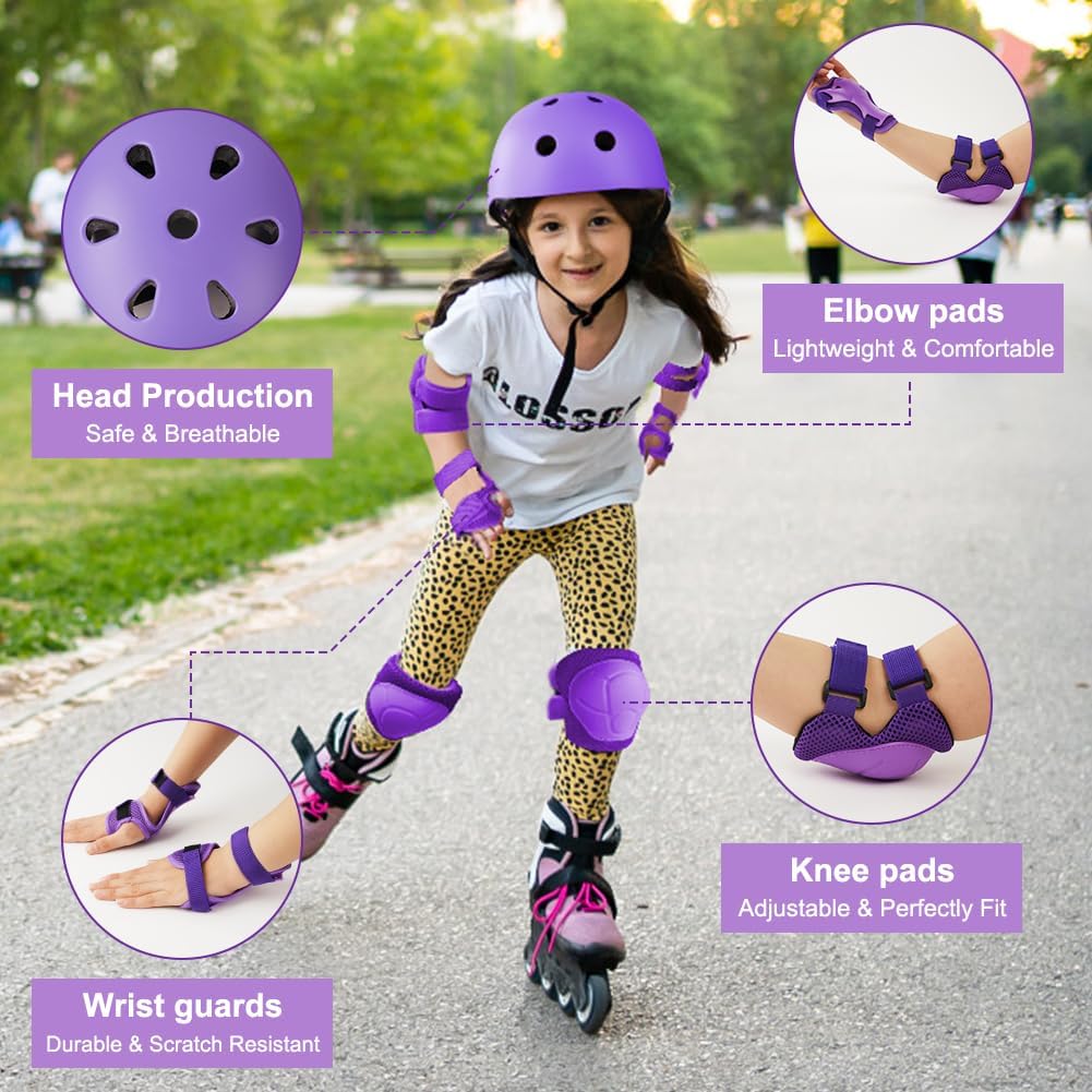 Flintronic Children's Bicycle Helmet, Children's Helmet, Bicycle Helmet for Children, Adjustable Skateboard Helmet for Bicycle, Skateboard, Scooter, Skating, Scooter, BMX for 2-13 Years