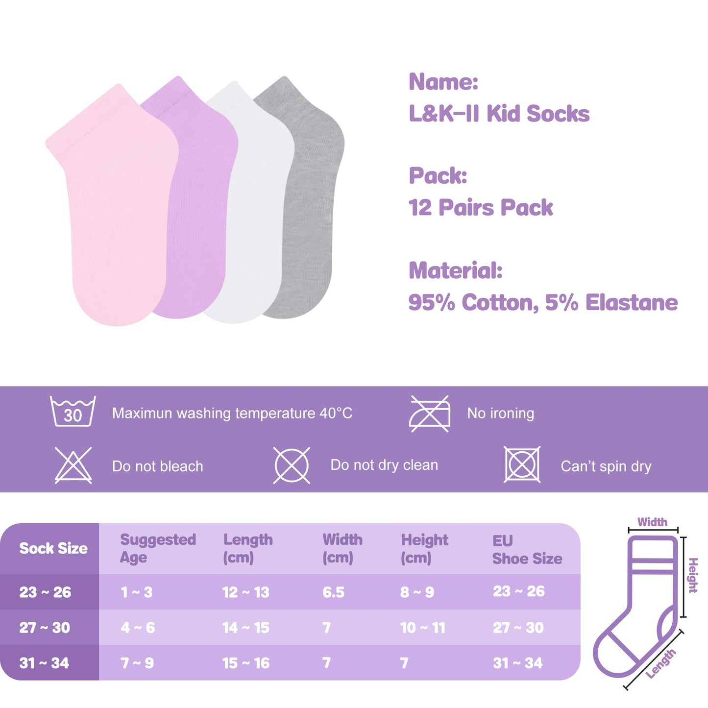 Libella 10/12er Kinder Mädchen Sneaker Socken Kids Füßlinge Sneakersocken bunt 2108VA