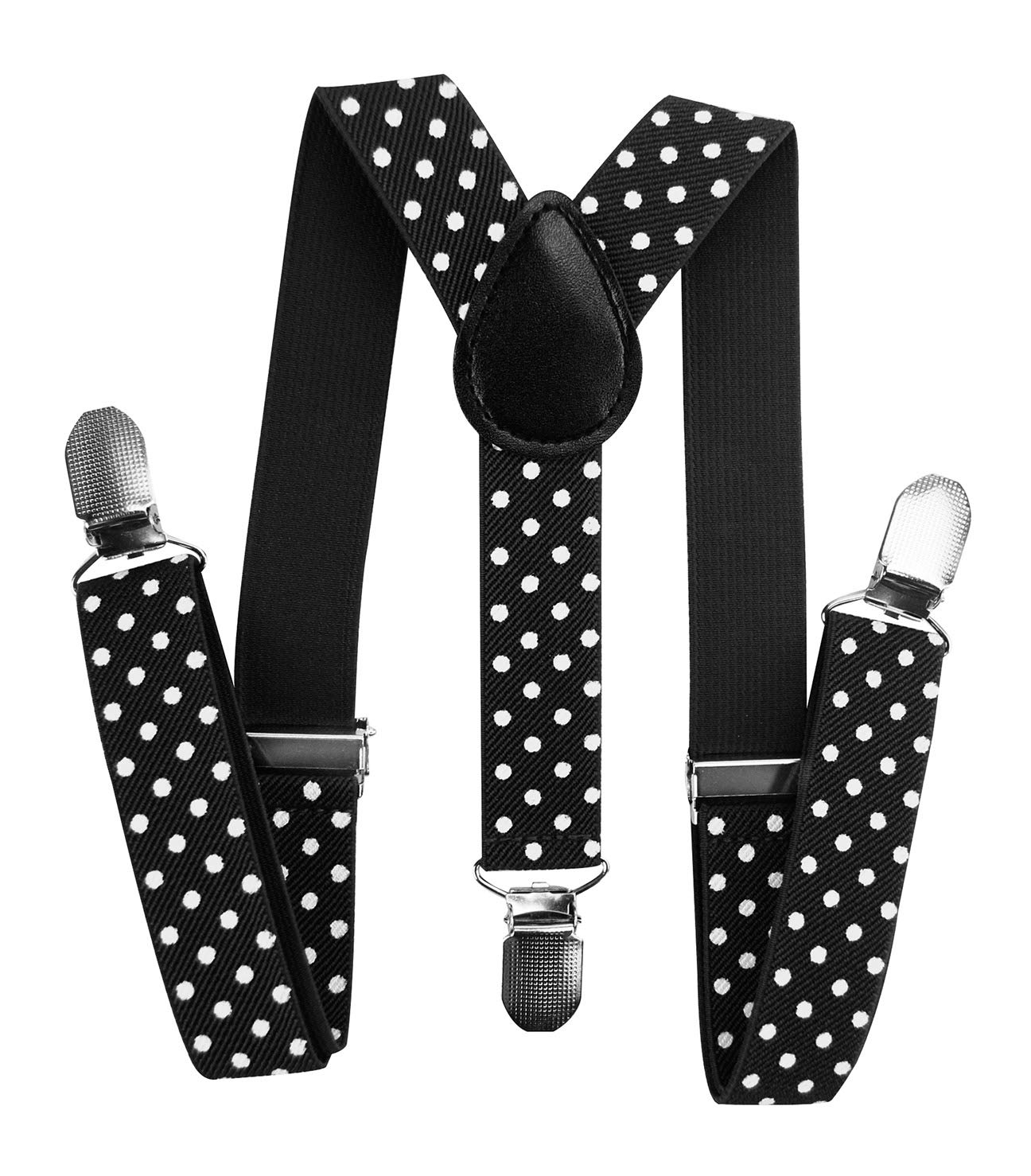 Kinder Jungen Hosenträger Y-Form Breite 2,5 cm mit 3 starken Clips Kann mit Fliege Plain Colors kombiniert werden