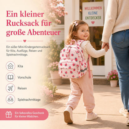 Kinderrucksack Jungen Kinder Rucksack Tagesrucksack Vorschulrucksack Kindergartentasche Schulrucksack für Schule Kita 38cm 3-8Y