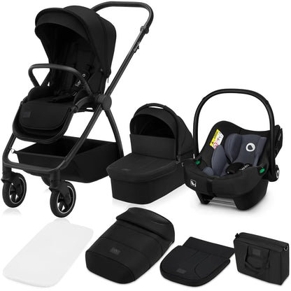LIONELO MERIL 3-in-1 Multifunktionaler Kinderwagen 0-48 Monate Bis zu 22 kg, Babywanne bis zu 9 kg, Kindersitz bis zu 13 kg, Geländeräder 360°, Vollfederung, XXL-Verdeck mit UPF50+ - Meloni2