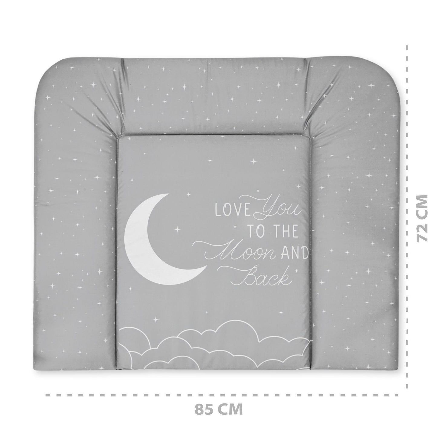 Wickelauflage Wickelunterlage abwaschbar und wasserdicht 75x72 cm - Wickelmatte zum Auflegen auf Wickeltisch Wickelaufsatz Wickelkommode oder Waschmaschine changing mat 75 x 72 Safari Motiv