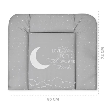 Wickelauflage Wickelunterlage abwaschbar und wasserdicht 75x72 cm - Wickelmatte zum Auflegen auf Wickeltisch Wickelaufsatz Wickelkommode oder Waschmaschine changing mat 75 x 72 Safari Motiv
