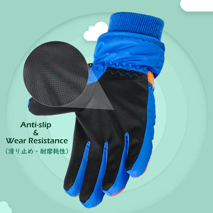 TRIWONDER Children's Ski Gloves, Thermal Fleece Gloves, Warm Winter Gloves for Boys and Girls